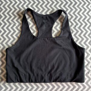 Girlfriend Collective Paloma Racerback Sports Bra Womens XL Black Compressive